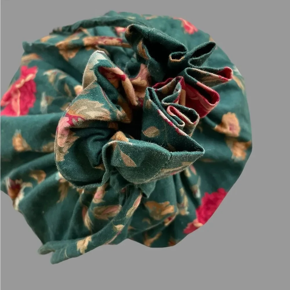 Vera Bradley Indiana Greenbriar Vintage 1980s Bucket Bag Draw String EUC